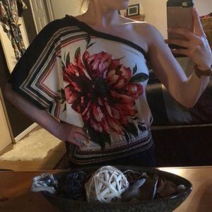 Off the shoulder floral top